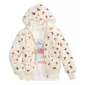 Beautees Big Girls 2-Pc. Butterfly Jacket & Beauty Tank Top Set